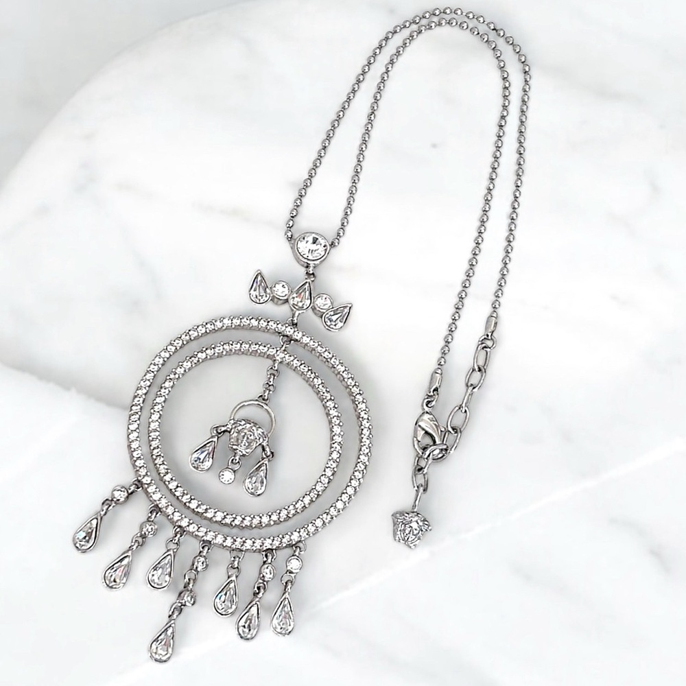VERSACE Vintage RARE 80s-90s Gianni Versace Diamanté Stones Statement Necklace